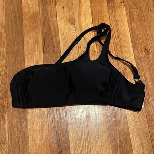 NEVER WORN❗️Black One Shoulder Bikini Top
